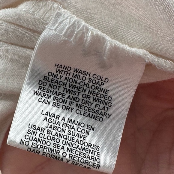 Anne Klein womens top size XL cream v-neck Swiss dot lace - Picture 9 of 10